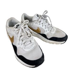 Nike Air Max SE Trainer White Black Gold DV-6842-001 Sneakers 7.5